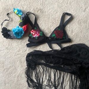 Dia Del Muerte Bikini costume